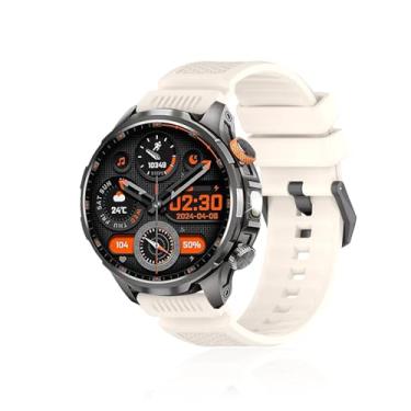 Imagem de NOUKAJU Pulseira para BANLVS AK90, pulseira de substituição para SmartWatch, pulseira de silicone macio, acessórios de relógio, pulseira de substituição para relógio inteligente BANLVS AK90 (Starlight