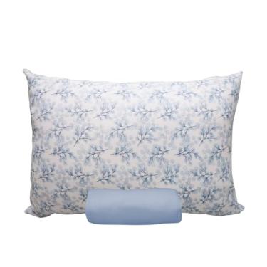 Imagem de Jogo de Lençol Portallar Doce Vida Fronha 100% Algodão Solteiro Florianopolis/Azul Mar