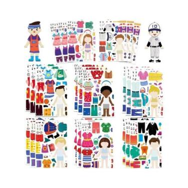 Imagem de Adesivos Divertidos De Fantasia Para Crianças 8/16/32PCS Adesivos De D