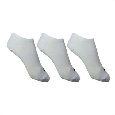 Imagem de Kit Meia Masculino Invisível New Balance Branco, Branco, 39/42