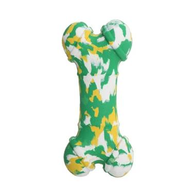 Imagem de Dekun Brinquedos de ossos de cachorro indestrutíveis para mastigadores agressivos - fibra de bambu segura e borracha natural não tóxica brinquedos interativos para mastigar filhotes