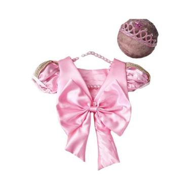 Imagem de Vestido De Princesa Em Tule Para Menina Recém-Nascida Com Faixa De Cab