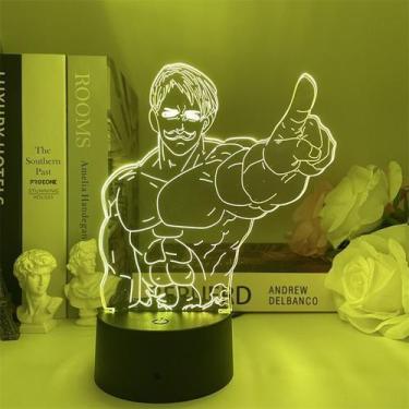 Imagem de Luz noturna 3D LED Seven Deadly Sins Escanor para crianças - Yiweisai