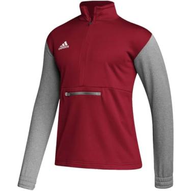 Imagem de adidas Pulôver masculino com zíper 1/4 da Team issue GG