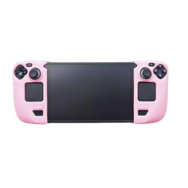 Imagem de Capa protetora para Steam Deck/OLED, protetor de acessórios de silicone, capa macia (rosa)