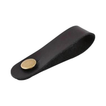 Imagem de Correia De Couro Para Guitarra Com Fecho Metálico E Suporte Para Braço