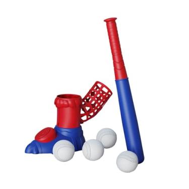 Imagem de simhoa Máquina de arremesso e rebatida de beisebol infantil para atividades esportivas ao ar livre no quintal. Lançador de bolas de beisebol.