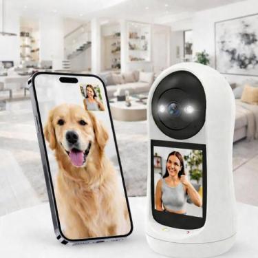 Imagem de Câmera Monitoramento Pet Wi-Fi Cães e Gatos Visão Noturna - Techmandar