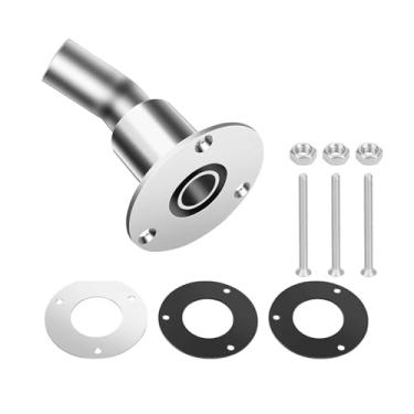 Imagem de Revestimento de escape do casco de 2,4 cm, tubo de mangueira de aço inoxidável, porta de exaustão marítima para aquecedores de estacionamento a diesel, tipo CA dobrado