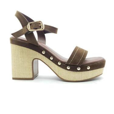 Imagem de Sandália Bebecê Feminina T5110-131, 36, Chocolate