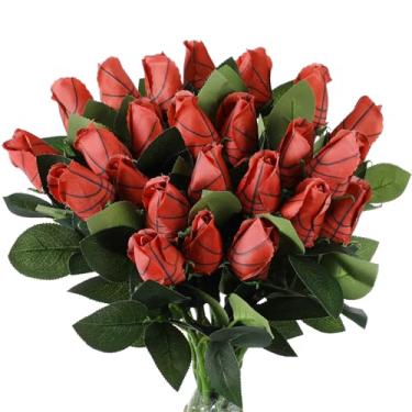 Imagem de Suhine 24 peças de lembrancinhas de festa esportivas, presentes de torcida, artificiais, futebol, futebol, basquete, beisebol, flores para aniversário, dia de jogo, decoração de festa de casamento