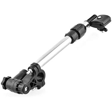 Imagem de Lljsszr Suporte Ajustável para Guarda-chuva de Bicicleta, Dobrável, para Carrinho de Bebê, Prata+Preto 1