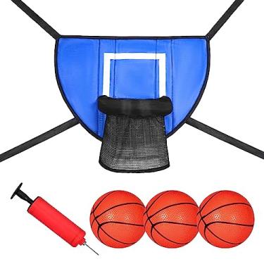 Imagem de Pegciuho Cesta de Basquete para Trampolim com Bomba E Bola Inclusas.