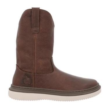 Imagem de Georgia Boot Tênis masculino Superlyte 28 cm para segurança no trabalho com bico macio, casual, marrom, Marrom, 42