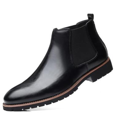 Imagem de Botas masculinas Chelsea, casuais, casuais, masculinas, formais, elegantes, Chelsea, Preto, 9