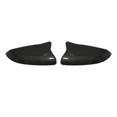 Imagem de Capa Para Espelho Lateral De Carro, Estilo Esportivo, Buzina, Fibra De Carbono, Capa Preta, Compatível Com Honda Civic 10th 2016-2020(Carbon fiber pattern)