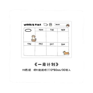 Imagem de Bloco De Notas Adesivas Happy Business List Series 30 Folhas Para Plan