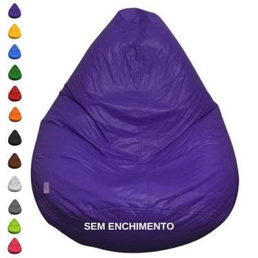 Imagem de Puff Pera Redondo Gigante Vazio Decorativo p/ Sala e Quarto - Mercadão