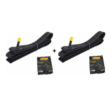 Imagem de 2 Câmaras De Ar Bicicleta Aro 27 Pirelli Caloi 10 Monark 10