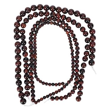 Imagem de CUOFYUNL Joias de 4 cordas DIY contas delicadas e elegantes contas de pedra naturais para fazer pulseira e colar (vermelho)