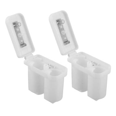 Imagem de Angoily 2 peças de caixas de bateria de plástico para aquecedor de água, adaptador de caixa de bateria dupla, fonte de alimentação para caldeira a gás