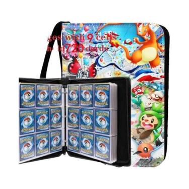 Imagem de Binder Para Cartas De Pokémon Com 50 Sleeves E 400 Bolsos, Suporte Per