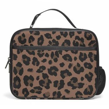 Imagem de Lancheira grande, lancheira reutilizável isolada com suporte para garrafa de água, portátil, impermeável, à prova de vazamento, lancheira fofa para piquenique escolar, viagem de volta às aulas