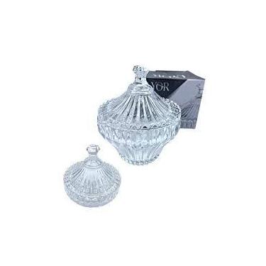 Imagem de Potiche Decorativo Pote Bomboniere De Cristal 11,5x13,5cm - LYOR