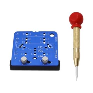 Imagem de Gabarito De Dobradiça Oculta De 35mm Em Liga De Alumínio, Guia De Perf