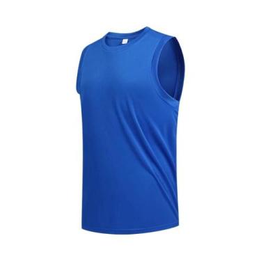 Imagem de Camiseta Sem Mangas Masculina De Tamanho Grande, Respirável E De Secag