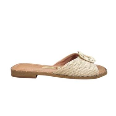 Imagem de Sandalia vizzano rasteira palha feminino 6463-108, Natural, 37