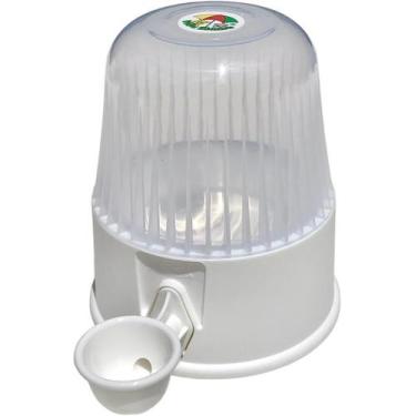 Imagem de Bebedouro Vida Mansa - Plástico PVC 2L, Branco Transparente