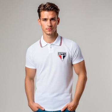 Imagem de Camisa Polo São Paulo Hill Masculina-Masculino