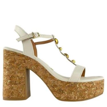 Imagem de Sandália Vizzano Plataforma Marrom com Salto de Cortiça 6541101-Feminino