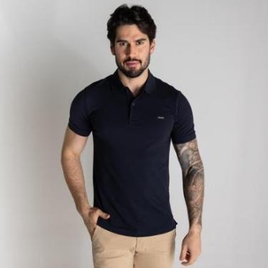 Imagem de Camisa Polo Calvin Klein Azul Marinho-Masculino