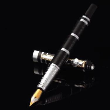 Imagem de Caneta Tinteiro Huashilai Executiva Metal 0,5Mm Ponta Fina