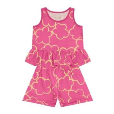 Imagem de Conjunto infantil menina de flores Brandili-Feminino