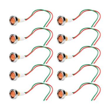 Imagem de 10X Lâmpada Sinaleiro Olho De Boi Xd10-7 / 24V - Amarelo - Chipsce