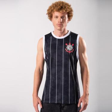 Imagem de Regata Corinthians Masculina NOS Basica Braziline-Masculino