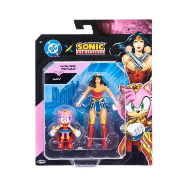 Imagem de Pack 2 Bonecas Articuladas Amy e Mulher Maravilha - Sonic Warner