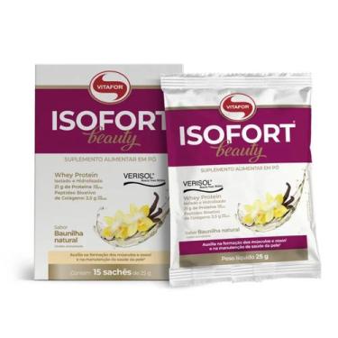 Imagem de Isofort beauty 15 saches 25g baunilha - VITAFOR