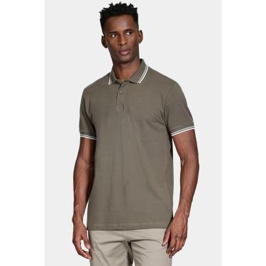 Imagem de Polo Aramis Manga Curta Frisos New Verde Oliva-Masculino