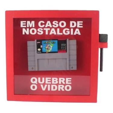 Imagem de Quadro Divertido Gamer Decorativo Super Mario Super Nintendo - Tenda M