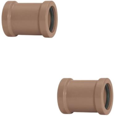 Imagem de Luva De Correr 50Mm Pvc Encanamento Conexão Kit 02 Un - Akato