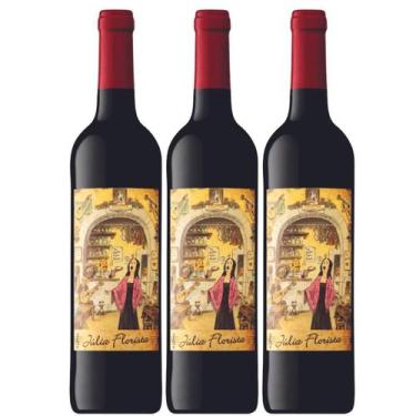 Imagem de Kit 3 Vinhos Tinto Português Julia Florista 750ml