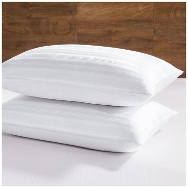 Imagem de Travesseiro de Pena de Ganso com Capa de Algodão Premium, 71 x, 2 UN, DOWNLUXE SYNCHKG103042, Branco