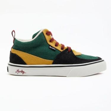 Imagem de Tênis Redley Studio Multicolor Bob Marley Preto Amarelo Verde-Masculino