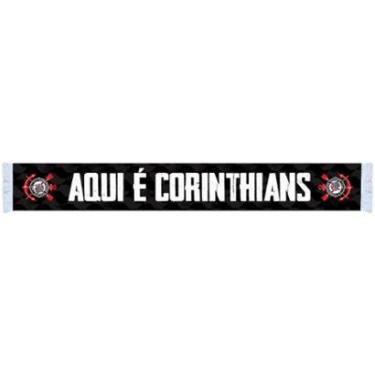 Imagem de Faixa Aqui é Corinthians Oficial Dupla Face Licenciado-Unissex