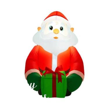 Imagem de Suporte Inflável De Papai Noel De 3FT Para Presentes, Decoração De Nat