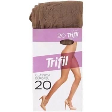 Imagem de Meia Calça Classica Europeu Trifil Fio 20 - 1 Par, Castor, Único